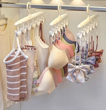 Móc treo đa năng bằng nhựa 12 móc xoay 360°