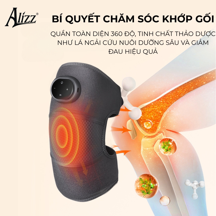 Máy massage đầu gối ALIZZ AL-14033 hỗ trợ giảm đau nhức
