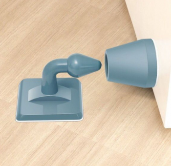 Dụng cụ chắn cửa silicone chống va đập đế vuông