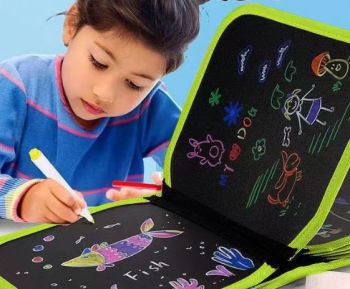 Sách Vẽ Tô Màu Xóa Được Kèm Bút Màu Cho Bé 6 Trang