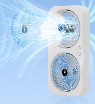 Quạt sạc điện 2 động cơ siêu khoẻ có quai xách