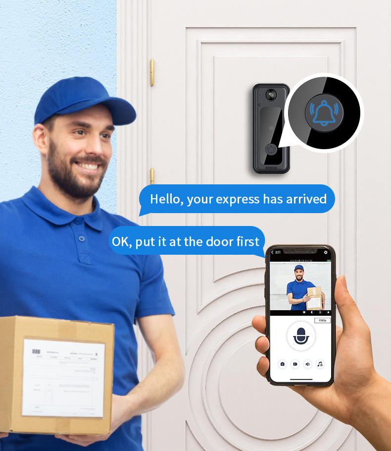 Chuông Cửa Camera Wifi Không Dây M3