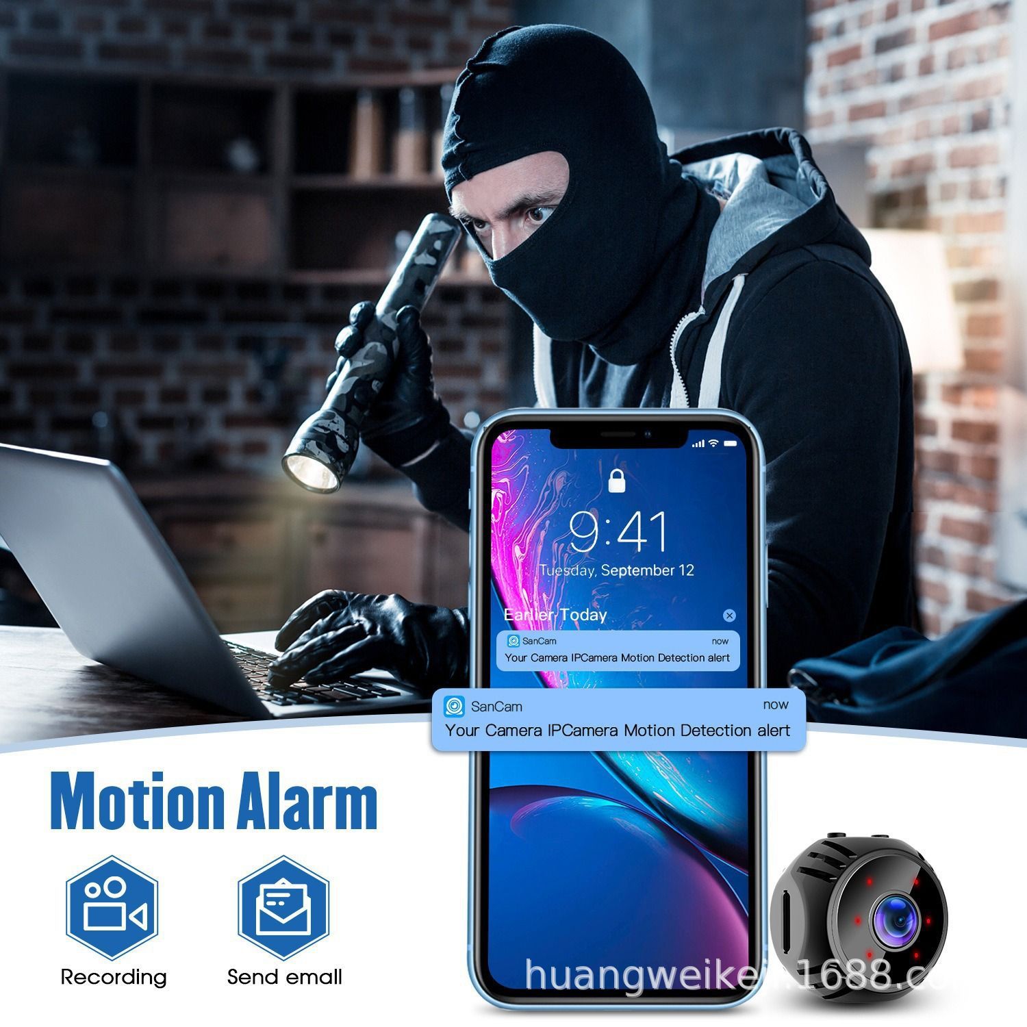 Camera Wifi Mini W8 ( 720p )- App VI365-Ngụy Trang