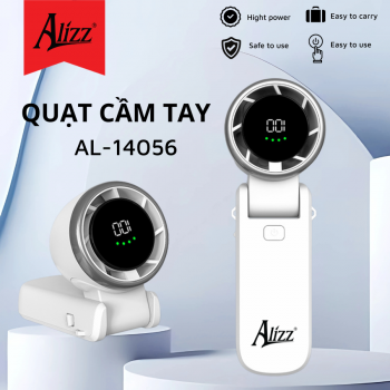Quạt cầm tay ALIZZ AL-14056 màn hình kỹ thuật 