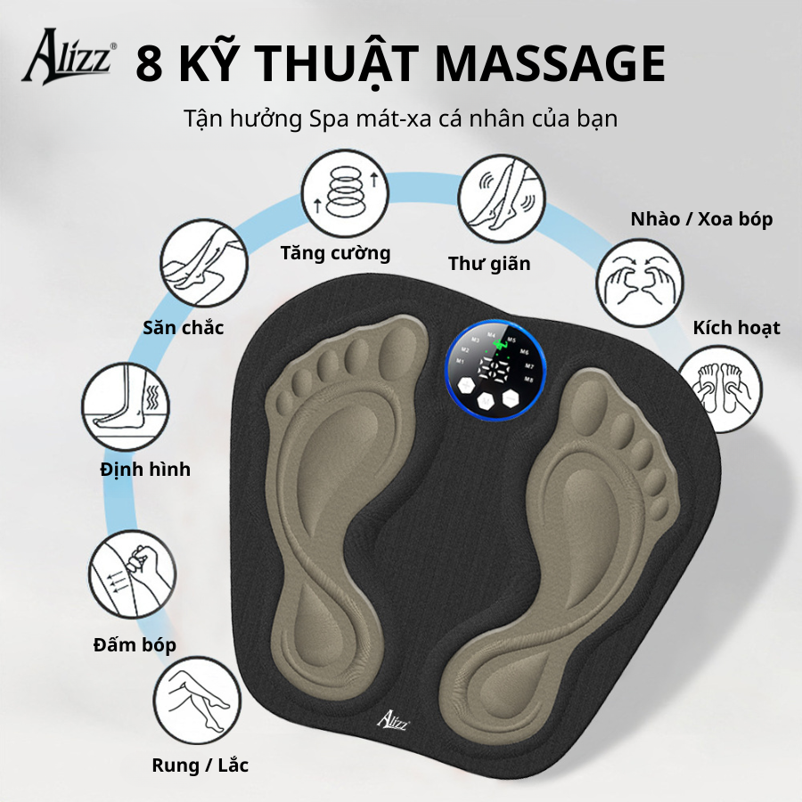 Thảm Lót Massage Chân ALIZZ AL-14035 Giảm Đau Thư Giãn