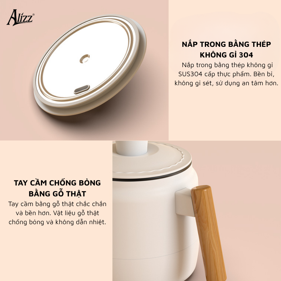 Nồi nấu mì 2 tầng ALIZZ AL-14502