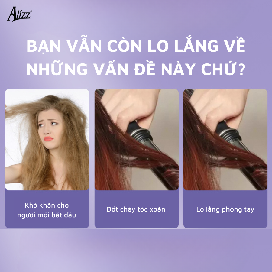 Máy Uốn Tóc Tự Động Không Dây Trục 32mm ALIZZ AL-14545