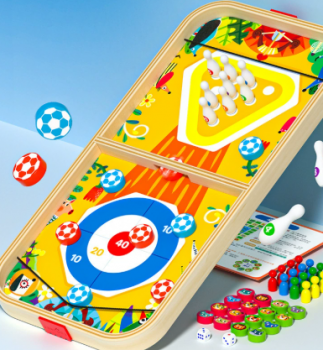 Đồ Chơi Cờ Búng 5 Trong 1 trí tuệ Bowling bóng Cho Bé