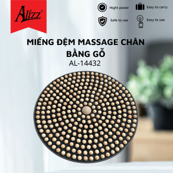 Miếng Đệm Massage Chân Bằng Gỗ AL14432