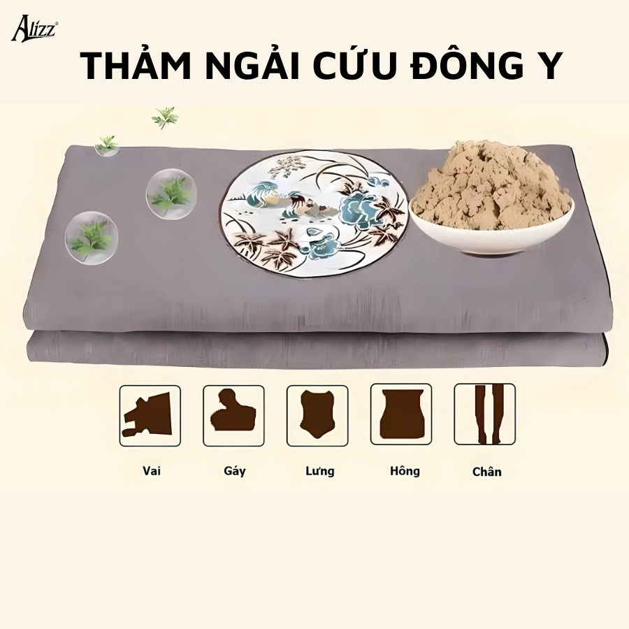 Thảm Ngải Cứu đông Y Nội địa Trung (không kèm gối) AL14382