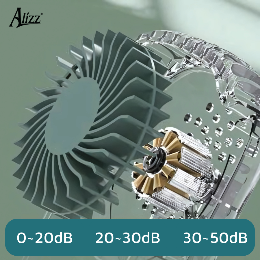 Quạt cầm tay ALIZZ AL-14116 kèm dây đeo cổ