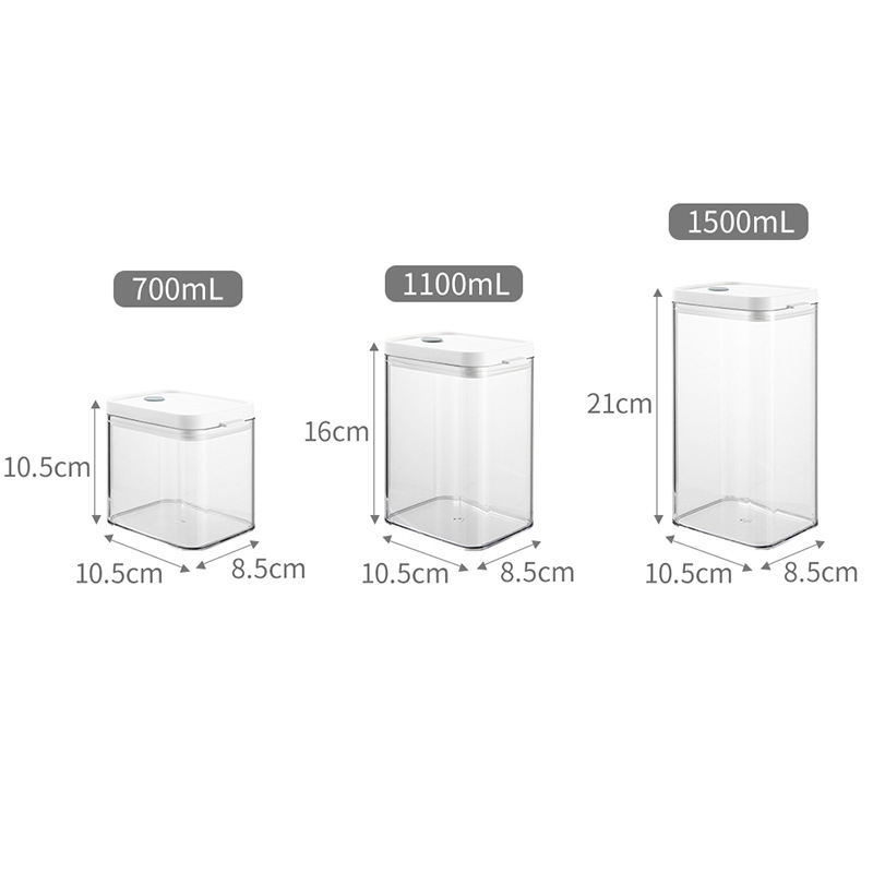 Bộ 4 hộp đựng thực phẩm khô