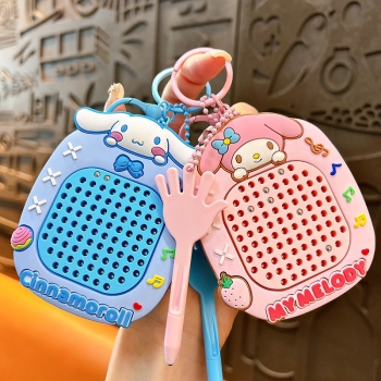 Móc Khóa Bảng Vẽ Bóng Thép Từ Tính Hoạt Hình