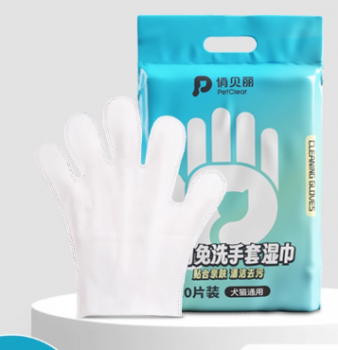 Găng Tay Dùng Một Lần Lau Thú Cưng