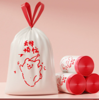 Túi Đựng Rác In Hình Họa Tiết Có Dây Rút