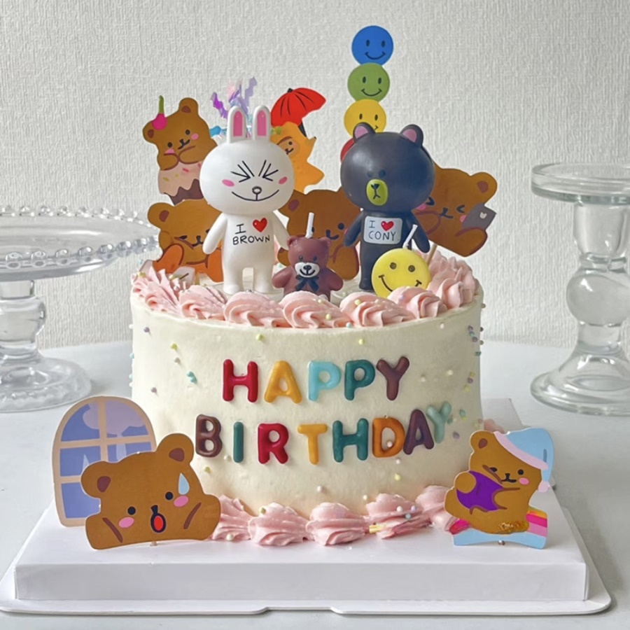 Gấu LINE nhỏ dễ thương trang trí