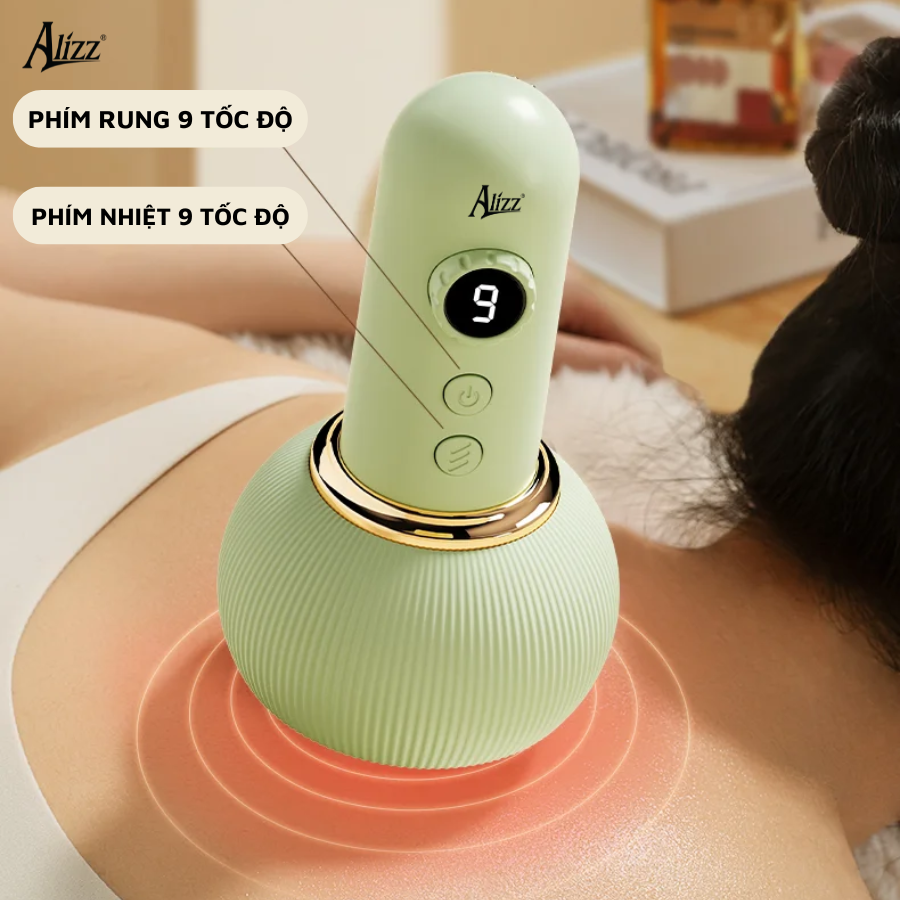 Máy Massage Kinh Lạc Giác Hơi Cầm Tay ALLZZ -AL 14536