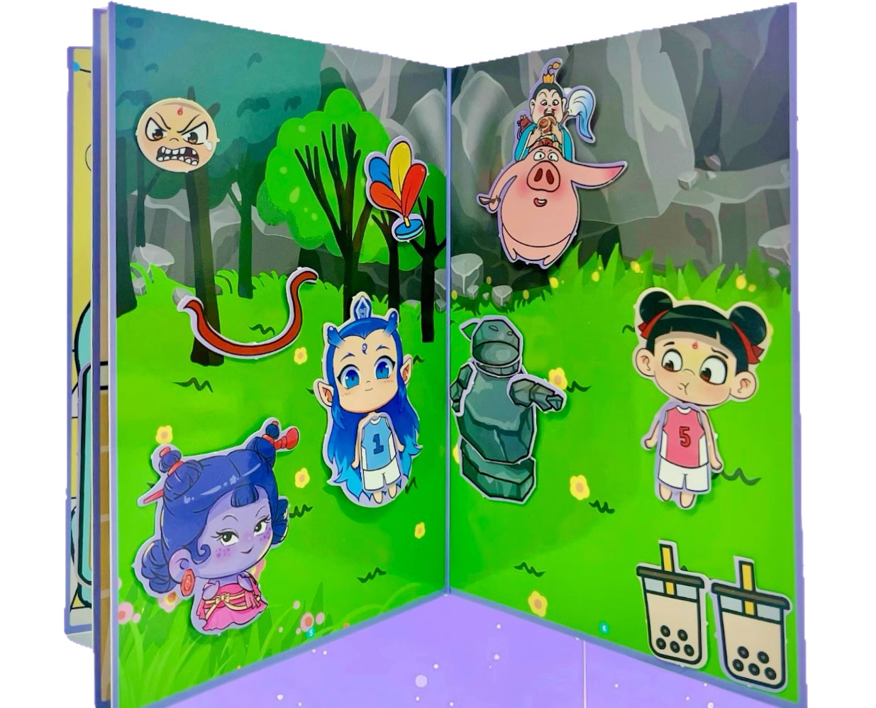 Đồ Chơi Sách Hình Dán Na Tra