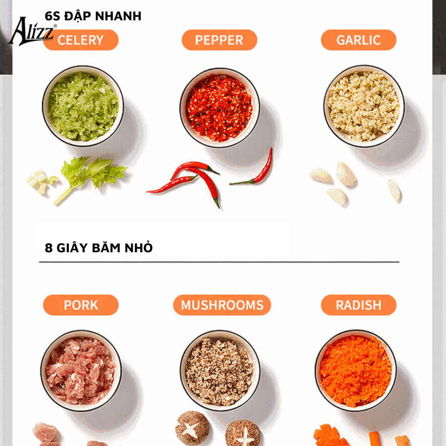 Máy Xay Thịt 8L Đa Năng ALIZZ AL-14815
