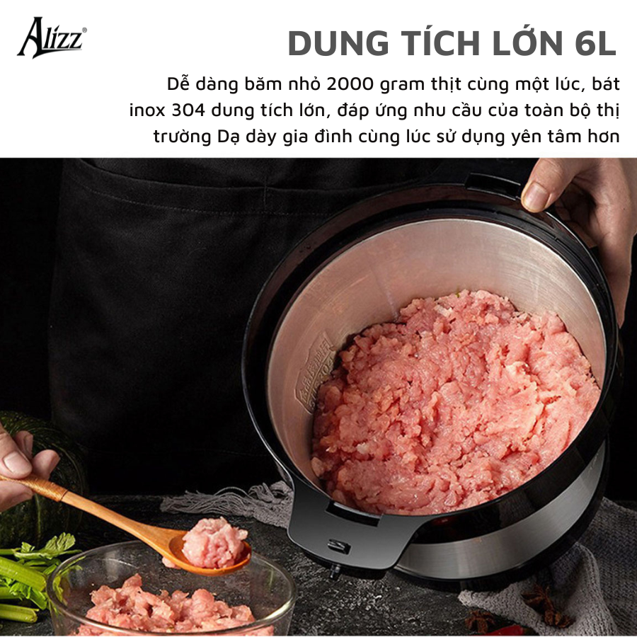 Máy Xay Thịt 8L Đa Năng ALIZZ AL-14815