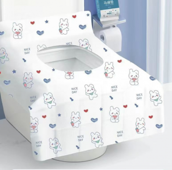 Giấy Vệ Sinh Lót Bồn Cầu Dùng Một Lần Họa Tiết Thỏ