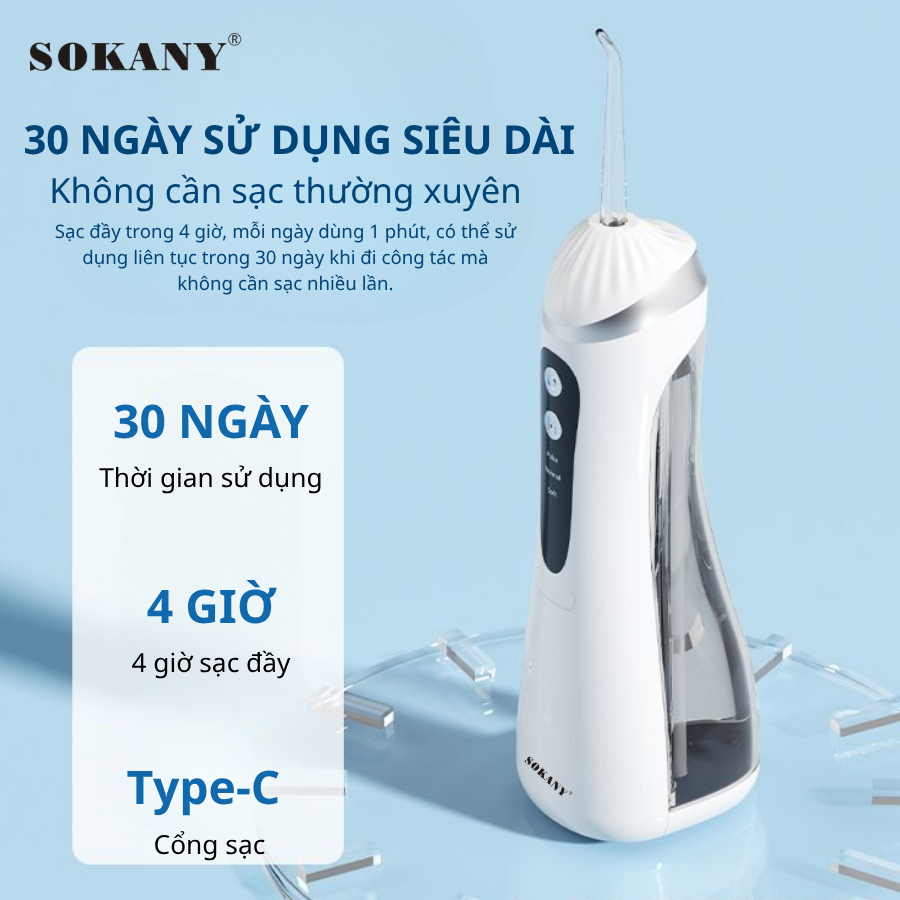 Tăm nước SOKANY SKN-14898 3 chế độ