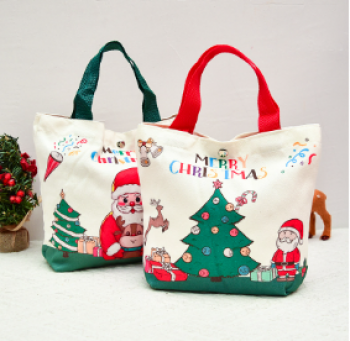 Túi Vải Họa Tiết Giáng Sinh