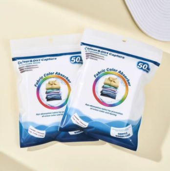 50 Tờ Giấy Thấm Màu Cho Máy Giặt 10x14cm