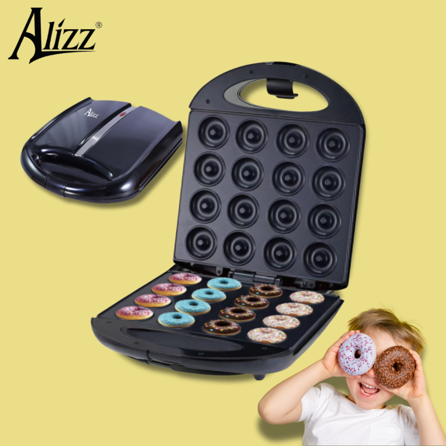 Máy Làm Bánh Donut Mini 16 Ngăn Alizz