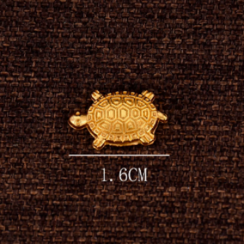 Rùa Vàng Phong Thủy Mini 1,6 cm Trang Trí Tết