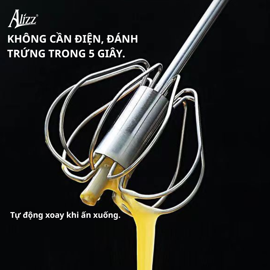 Dụng cụ đánh trứng inox 304 ALIZZ AL-15017