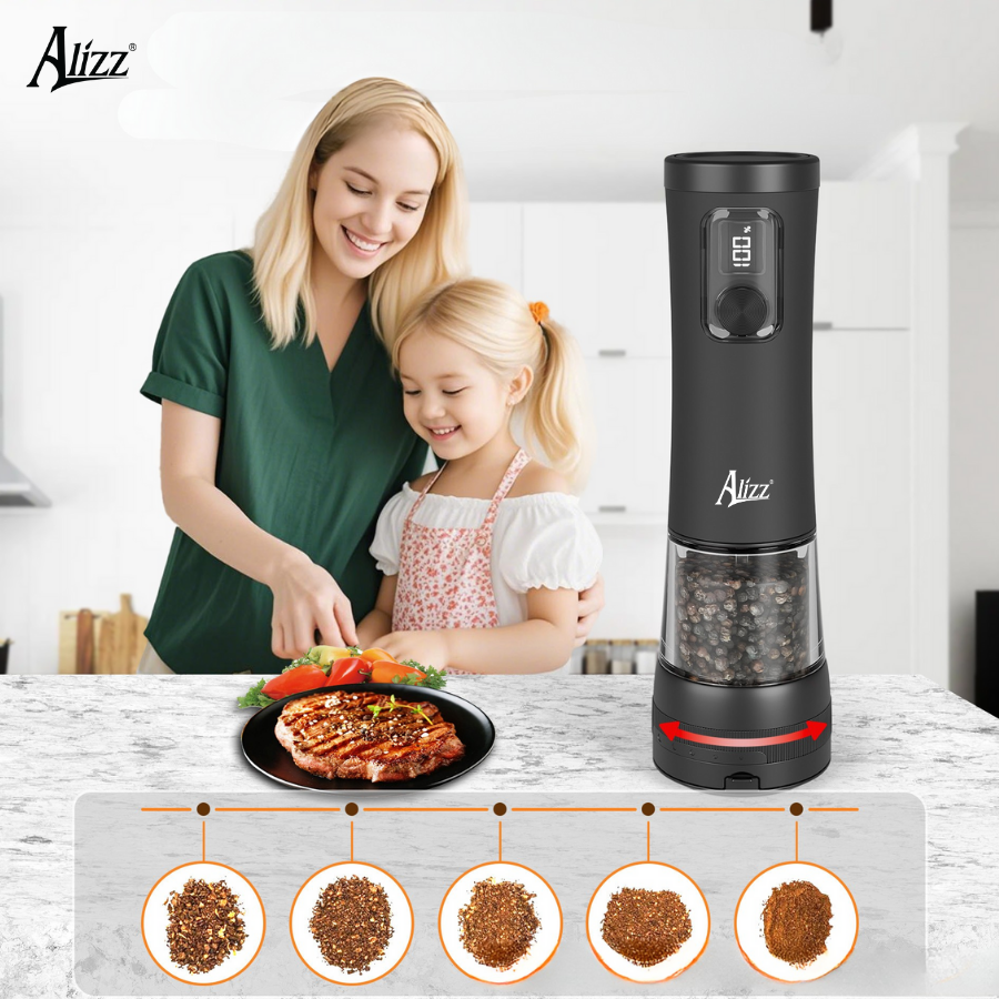 Máy Xay Tiêu Sạc Điện 2 IN 1 AL-15095