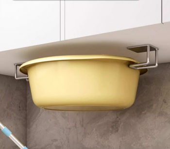 Bộ 2 Móc Dán Gầm Tủ Treo Thau Chậu