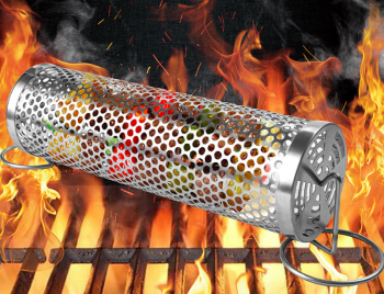 Ống Nướng BBQ Thép Không Gỉ 9x9x20cm