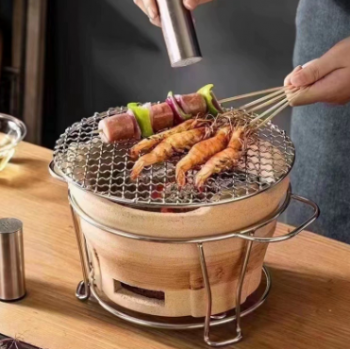 Vỉ Lưới Tròn Nướng Thịt 33cm