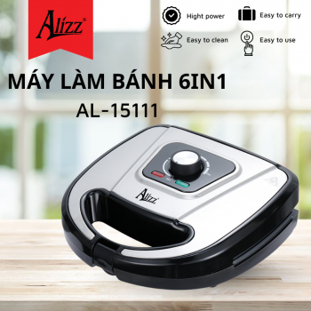 Máy Làm Bánh 6in1 Điều Chỉnh Nhiệt Độ AL-15111 