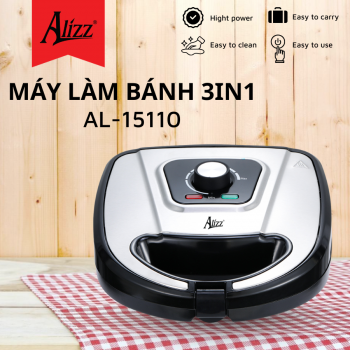 Máy Làm Bánh 3in1 Điều Chỉnh Nhiệt Độ AL-15110 