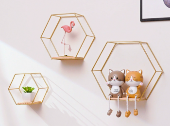 Kệ Trang Trí Lục Giác 20.5x24x9.5cm