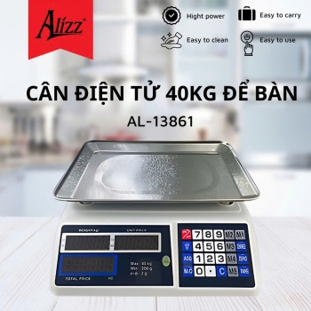 Cân Điện Tử Tính Tiền 40kg Để Bàn ALIZZ AL-13861