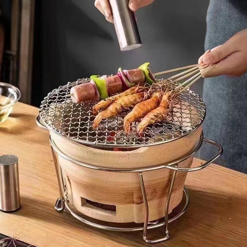 Vỉ Lưới Tròn Nướng Thịt 33cm