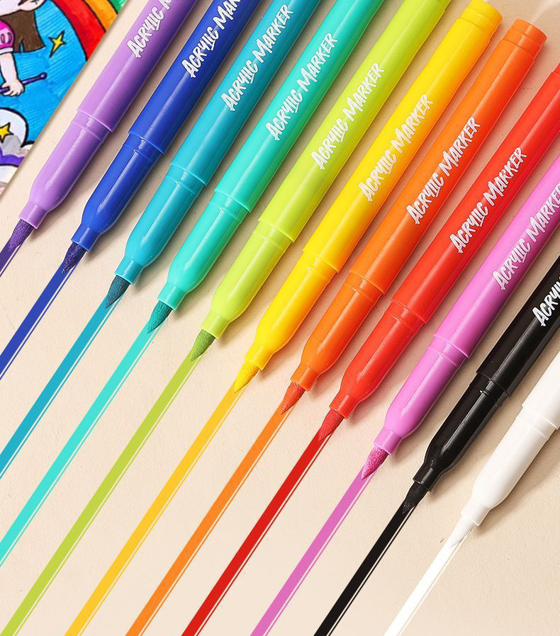 Bút Dạ Acrylic 60 Màu Đầu Mềm