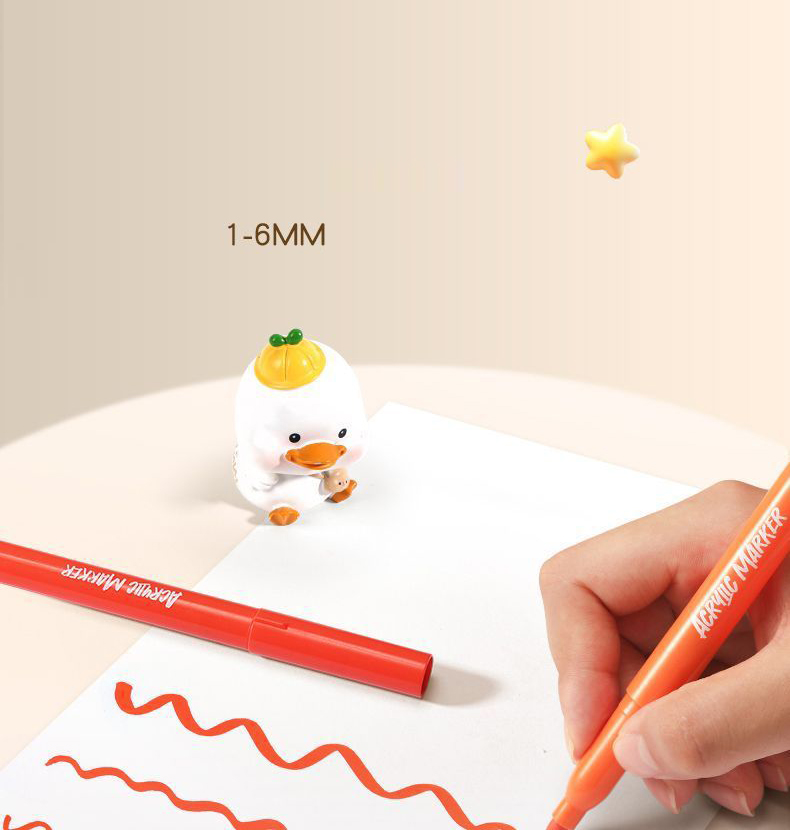 Bút Dạ Acrylic 60 Màu Đầu Mềm