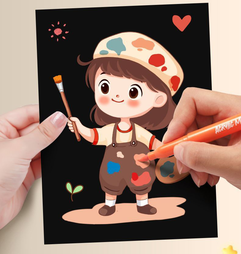 Bút Dạ Acrylic 60 Màu Đầu Mềm