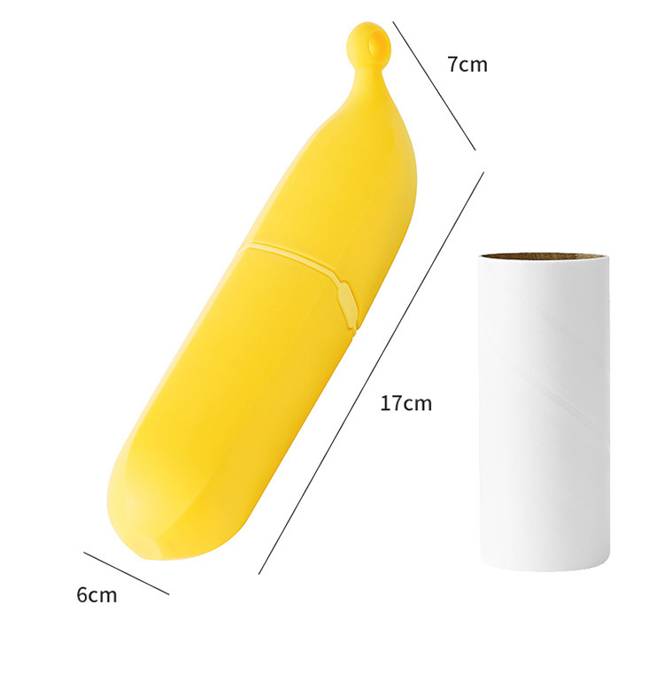 Con Lăn Xơ Vải Hình Chuối 2 Đầu