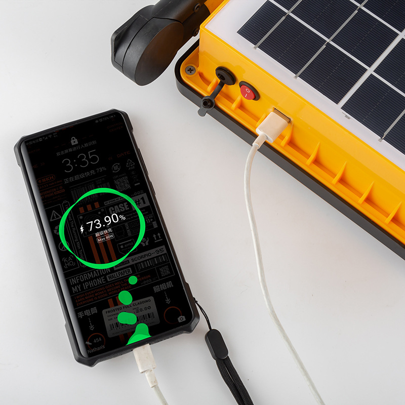 Đèn Pha LED Năng Lượng Mặt Trời 50W