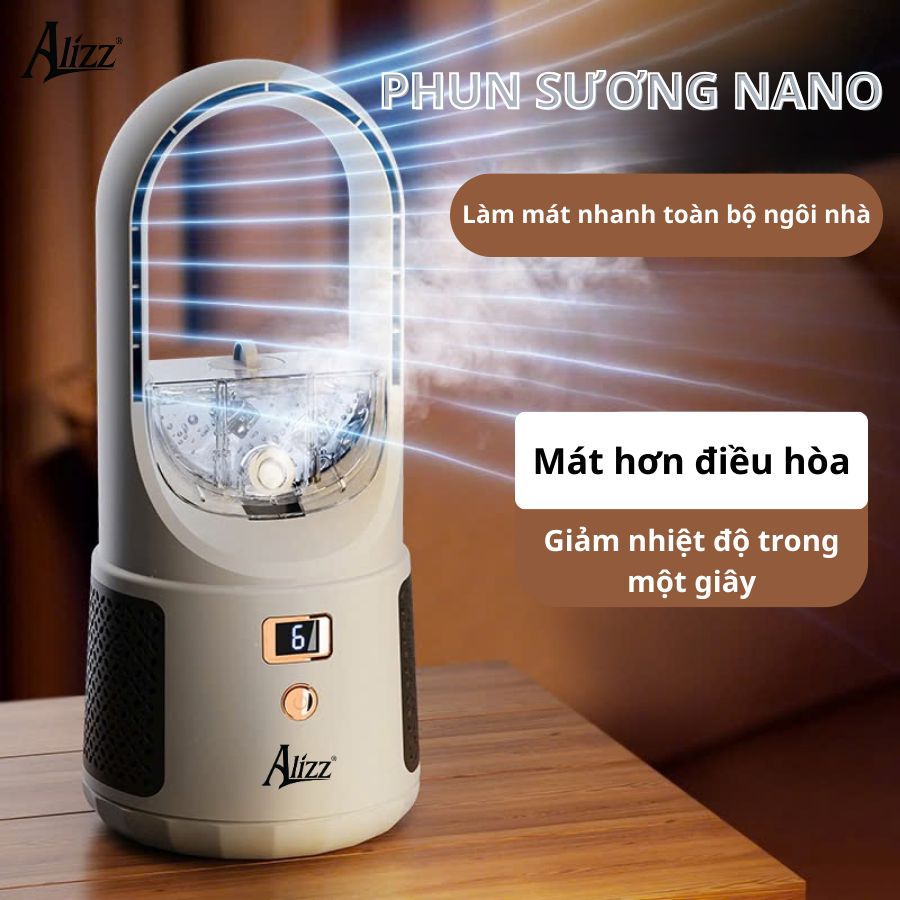 Quạt điều hòa không khí ALIZZ AL-14222 USB đa chức năng