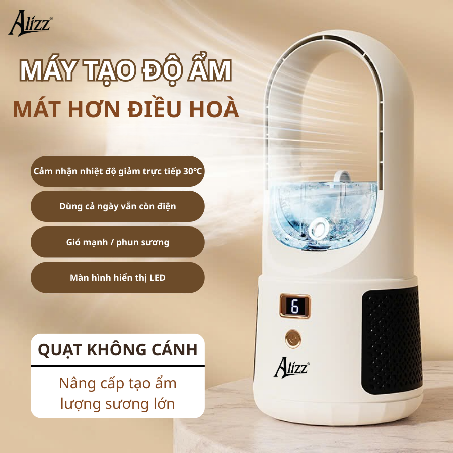 Quạt điều hòa không khí ALIZZ AL-14222 USB đa chức năng