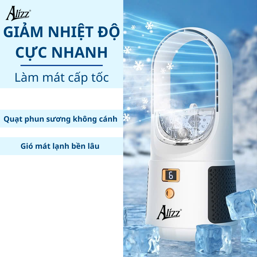 Quạt điều hòa không khí ALIZZ AL-14222 USB đa chức năng