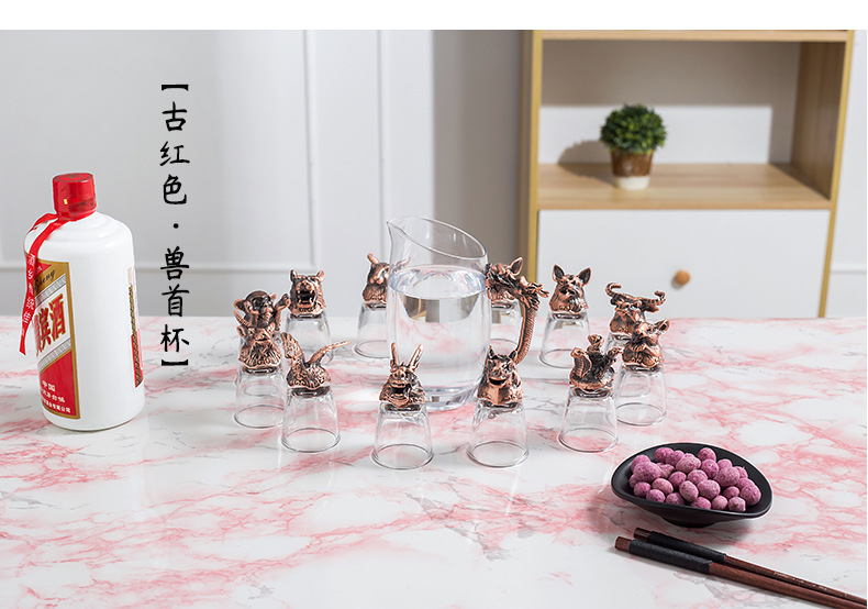 Bộ Ly Rượu 12 Con Giáp