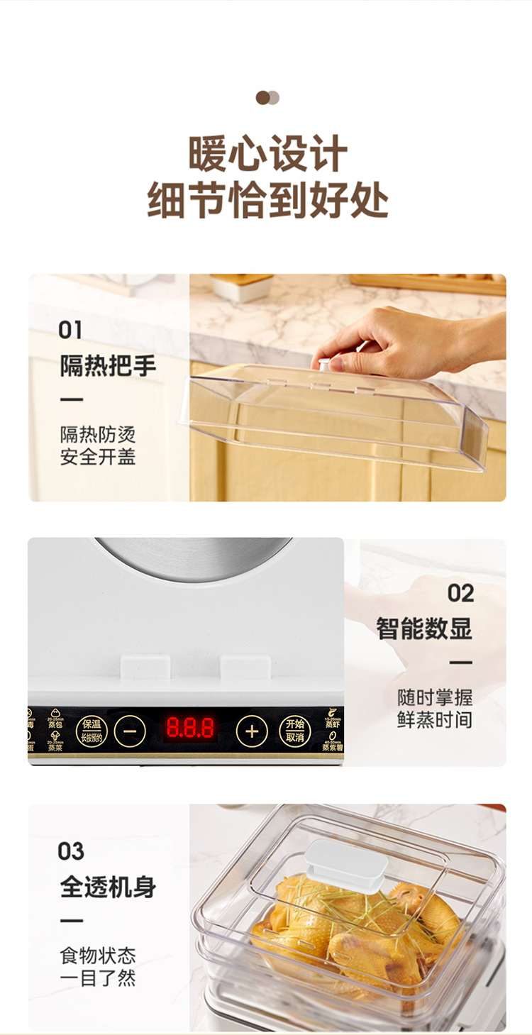 Nồi Hấp 3 Tầng Đa Năng 32L